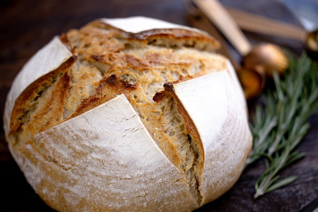 a whole rosemary olive oil bread