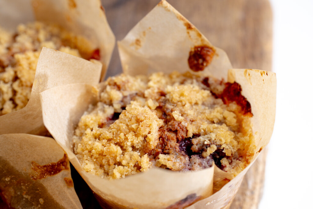 a single piece of sourdough muffins